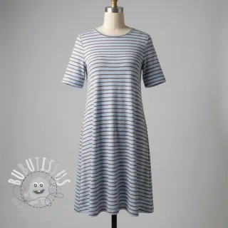 Jersey Stripes dusty blue