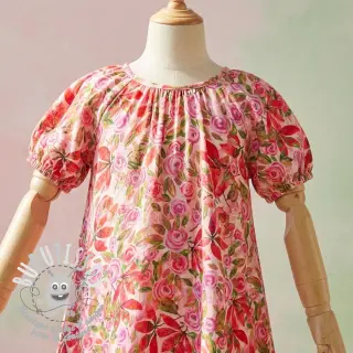 Viscose RAYON POPLIN Printed Rosie design A