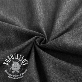 Tissu coton JEANS Chambre black