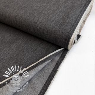 Tissu coton JEANS Chambre black