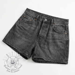 Tissu coton JEANS Chambre black