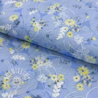 Tissu en coton avec un mélange Burny lovely blue