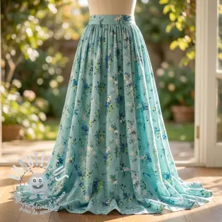 Tissu en coton avec un mélange Burny lovely green
