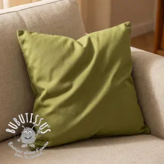 Tissu coton TWILL soft brushed lime
