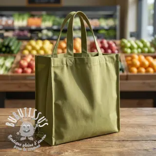 Tissu coton TWILL soft brushed lime
