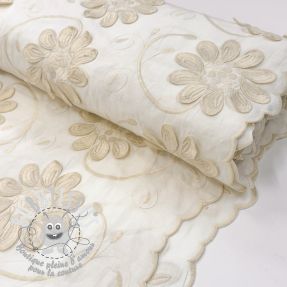 Tissu coton EMBROIDERY Bellagio butter