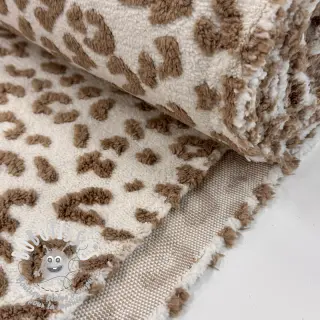 Tissu de manteau TEDDY Panthera light brown