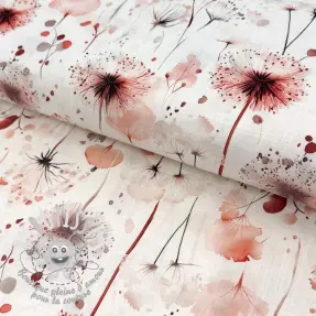 Viscose lin Flower sea design C