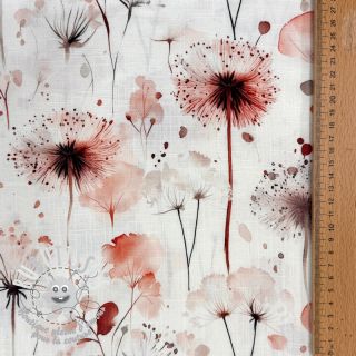 Viscose lin Flower sea design C