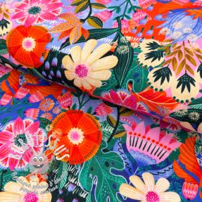 Viscose lin Bright and bold design A