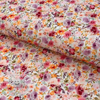 Viscose lin Floral design C