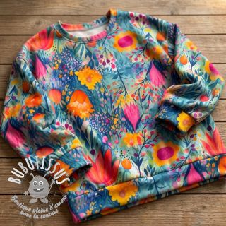 Jersey VISCOSE LYCRA HEAVY Tulips design E