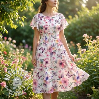 Jersey VISCOSE LYCRA HEAVY Soft and vibrant design D