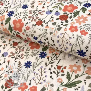 Viscose lin Botanic design B