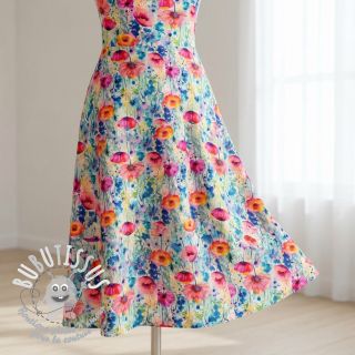 Viscose lin Bright and bold design C