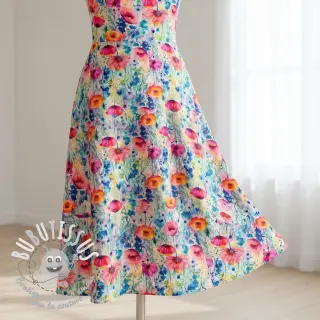 Viscose lin Bright and bold design C