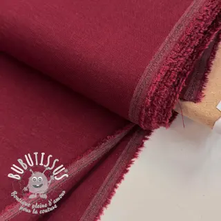 Viscose lin SPANDEX burgundy