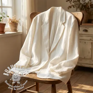 Viscose lin SPANDEX off white