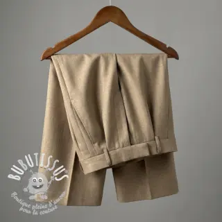 Viscose lin SPANDEX taupe