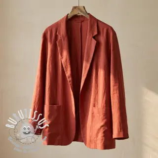 Viscose lin SPANDEX terracotta