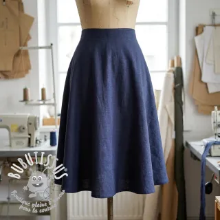 Viscose lin SPANDEX marine