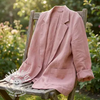 Viscose lin SPANDEX old rose