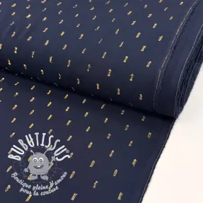 Viscose LUREX navy