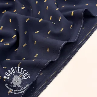 Viscose LUREX navy