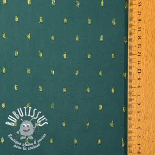 Viscose LUREX emerald