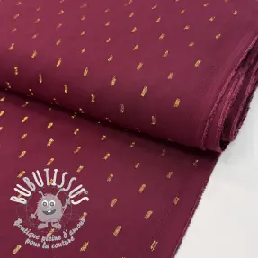 Viscose LUREX burgundy