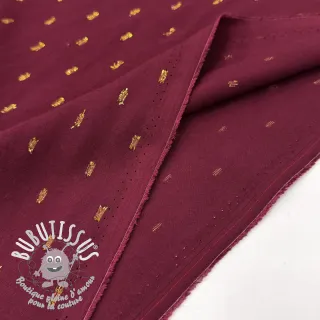 Viscose LUREX burgundy