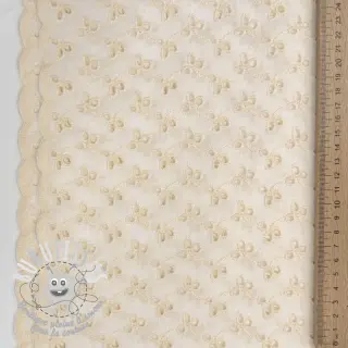 Tissu coton EMBROIDERY Rosemary off white