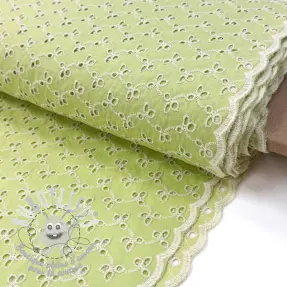 Tissu coton EMBROIDERY Rosemary lime