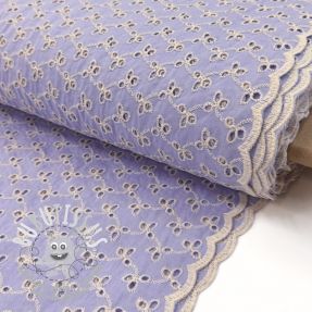 Tissu coton EMBROIDERY Rosemary lilac