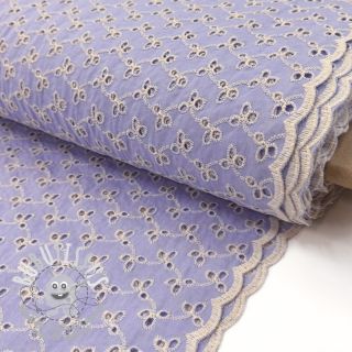 Tissu coton EMBROIDERY Rosemary lilac