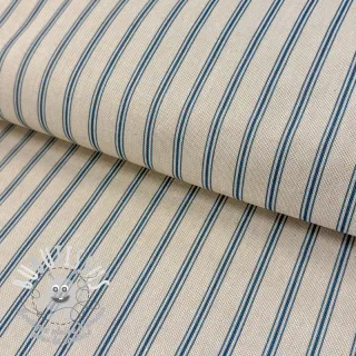 Tissu déco Linenlook Vincennes bleu