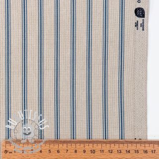 Tissu déco Linenlook Vincennes bleu