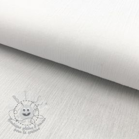 Tissu coton CRINKLE white