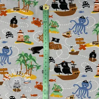 Jersey Pirates island light grey ORGANIC
