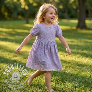 Tissu coton EMBROIDERY Rosemary lilac