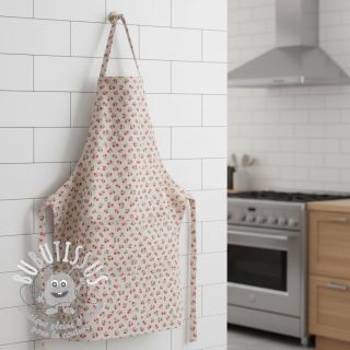 Tissu déco Linenlook Griotte multico