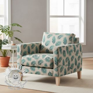 Tissu déco Linenlook Baracoa canard