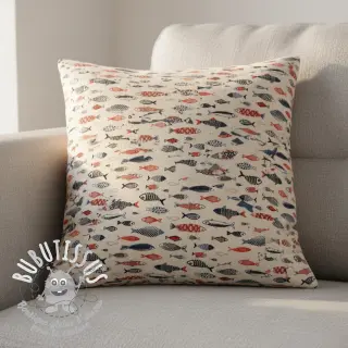 Tissu déco Linenlook Aquarium multico