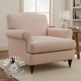 Tissu déco Linenlook Vincennes rouge