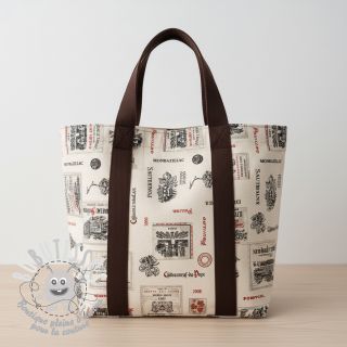 Tissu déco Linenlook Vincennes rouge