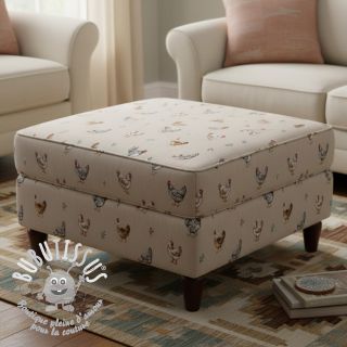 Tissu déco Linenlook Picoti multico