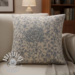 Tissu déco Linenlook Meredith bleu