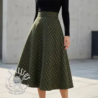 Viscose LUREX dark green