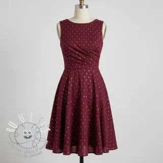 Viscose LUREX burgundy