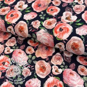 Jersey Roses navy digital print